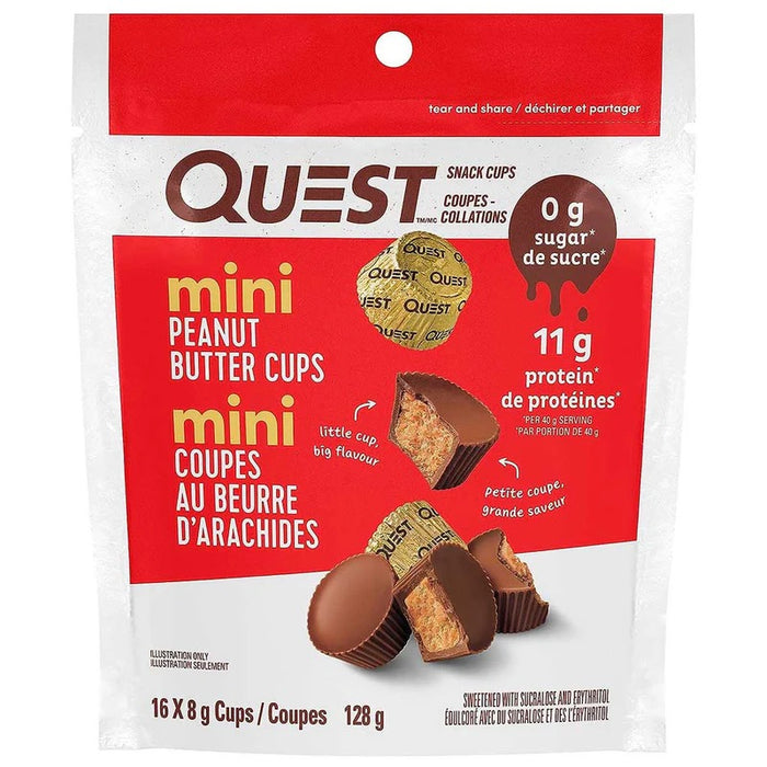 Quest PEANUT BUTTER CUPS, Bag 16 Mini Peanut Butter Cups