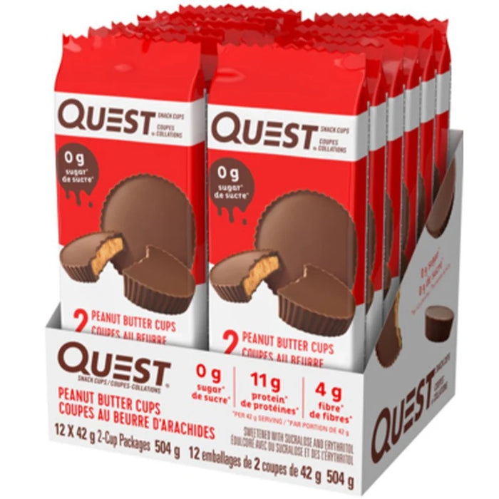 Quest PEANUT BUTTER CUPS, Box of 24 Peanut Cups