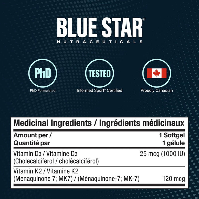 Vitamin D3 + K2